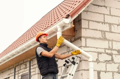 Pose et remplacement de gouttières à Sondernach